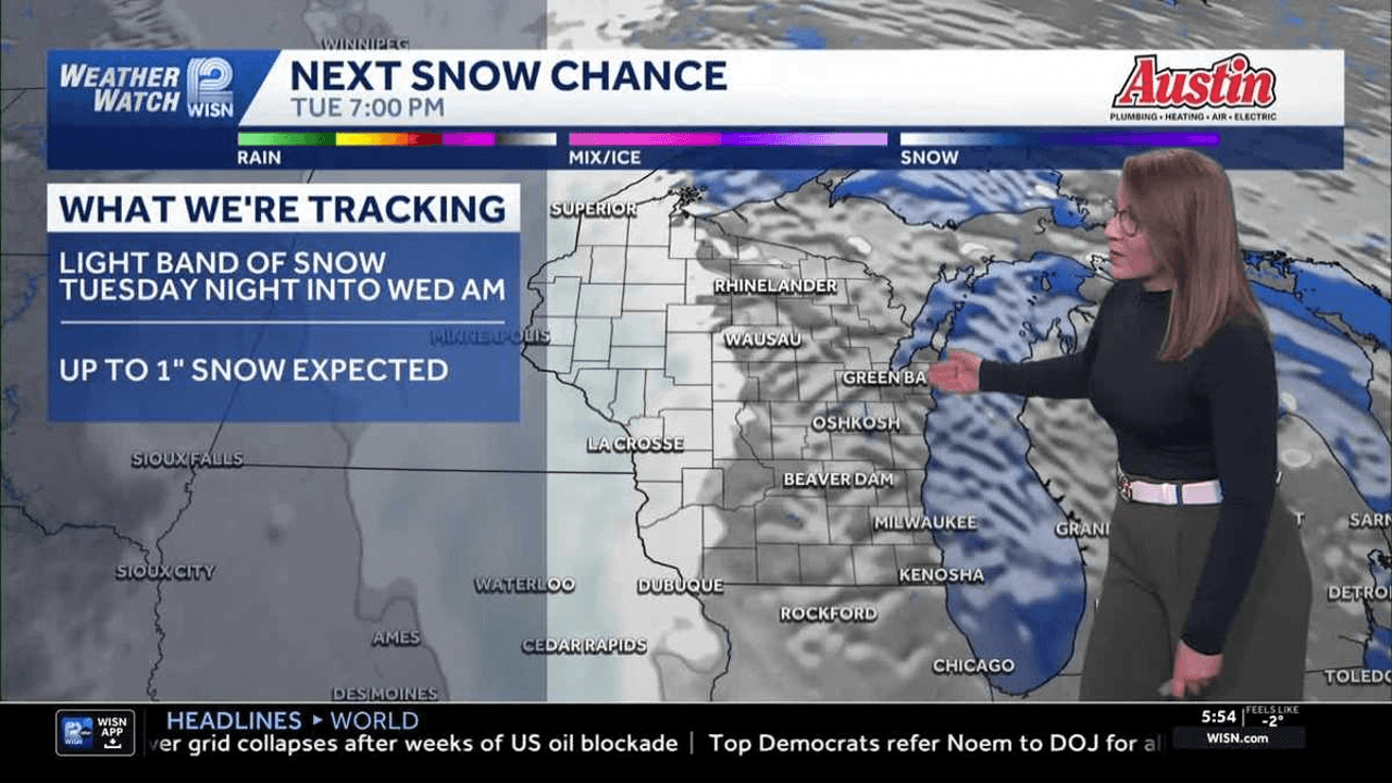 Cold today, snow chances tonight in SE Wisconsin