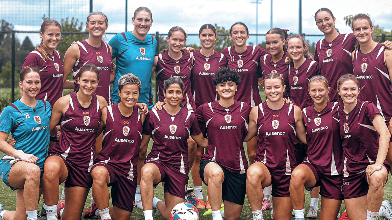 Iranian soccer players train with local team after being granted asylum in Australia