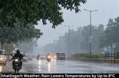 Chhattisgarh Weather: Rain Lowers Temperatures by Up to 8°C